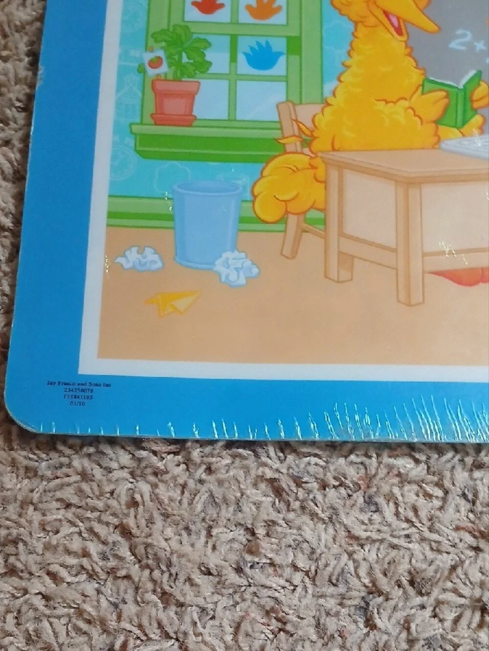 Sesame Street Kids Classroom Placemat - Blue Border